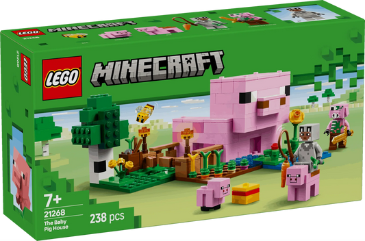 Curious Minds Toys & Games > Toys > Construction Toys > Interlocking Blocks > LEGO > LEGO Minecraft Lego Minecraft 21268 The Baby Pig House Toy Playset for Ages 7 and Up