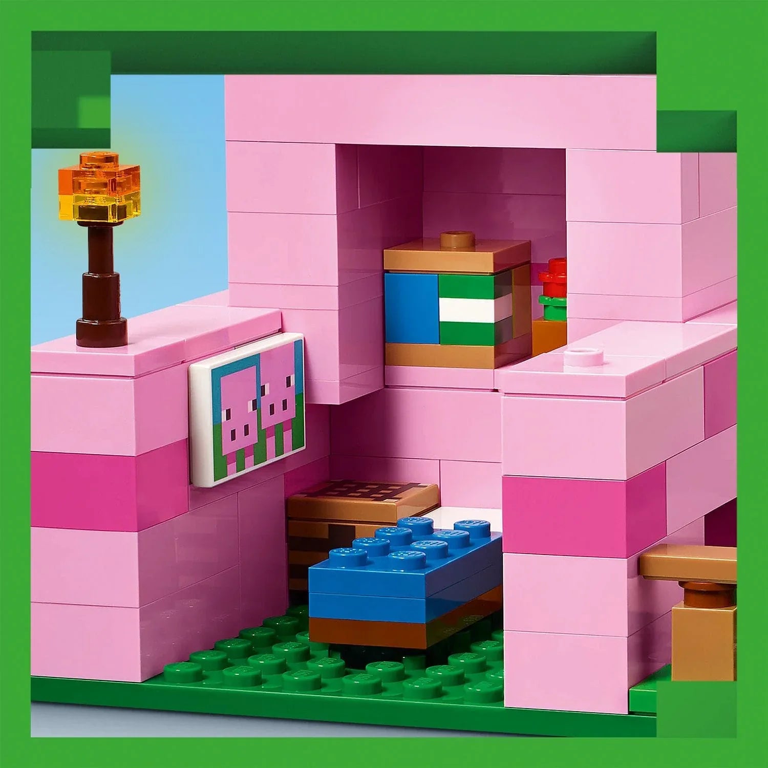 Curious Minds Toys & Games > Toys > Construction Toys > Interlocking Blocks > LEGO > LEGO Minecraft Lego Minecraft 21268 The Baby Pig House Toy Playset for Ages 7 and Up