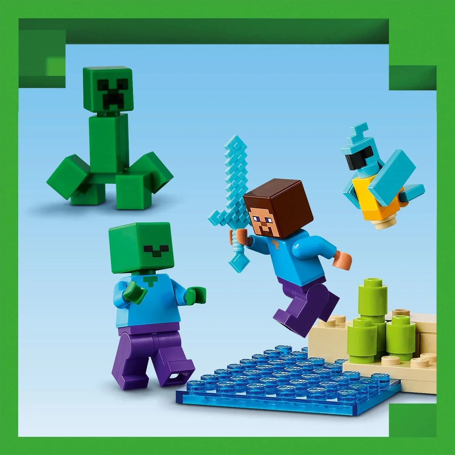 Curious Minds Toys & Games > Toys > Construction Toys > Interlocking Blocks > LEGO > LEGO Minecraft Lego Minecraft 21275 The TNT Jungle House Playset for Ages 8 and Up