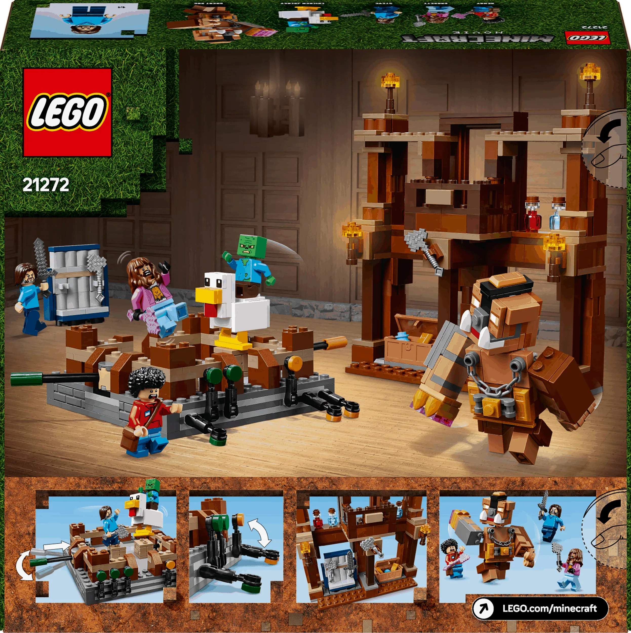 Curious Minds Toys & Games > Toys > Construction Toys > Interlocking Blocks > LEGO > LEGO Minecraft Lego Minecraft Movie 21272 Woodland Mansion Fighting Ring for Ages 10+