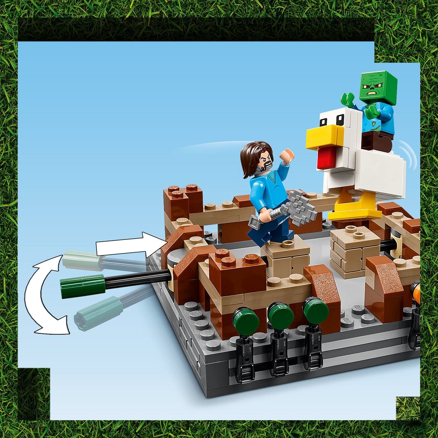 Curious Minds Toys & Games > Toys > Construction Toys > Interlocking Blocks > LEGO > LEGO Minecraft Lego Minecraft Movie 21272 Woodland Mansion Fighting Ring for Ages 10+