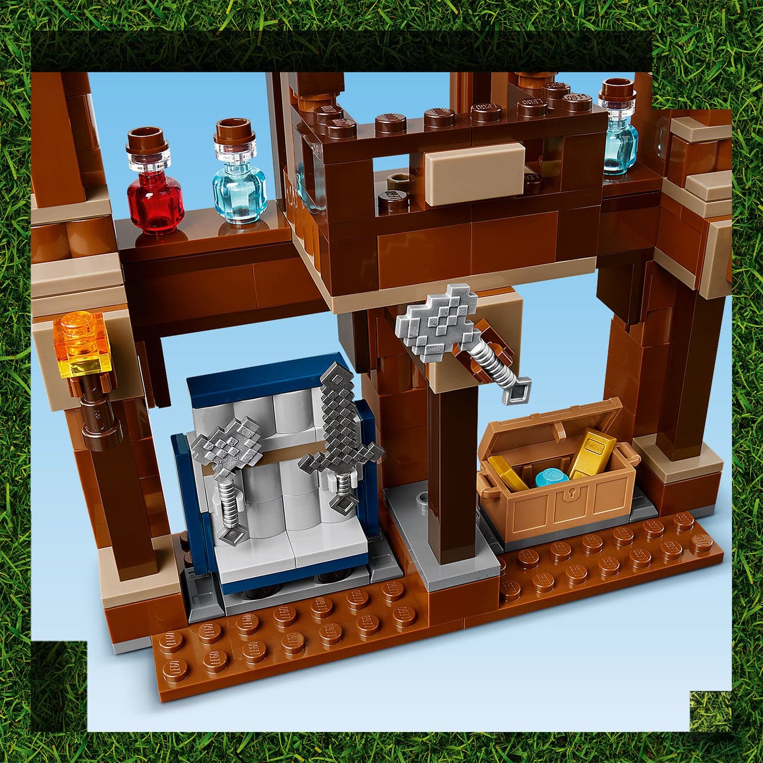 Curious Minds Toys & Games > Toys > Construction Toys > Interlocking Blocks > LEGO > LEGO Minecraft Lego Minecraft Movie 21272 Woodland Mansion Fighting Ring for Ages 10+