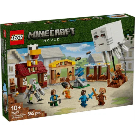 Curious Minds Toys & Games > Toys > Construction Toys > Interlocking Blocks > LEGO > LEGO Minecraft Lego Minecraft Movie 21273 The Ghast Balloon Village Attack Ages 10+