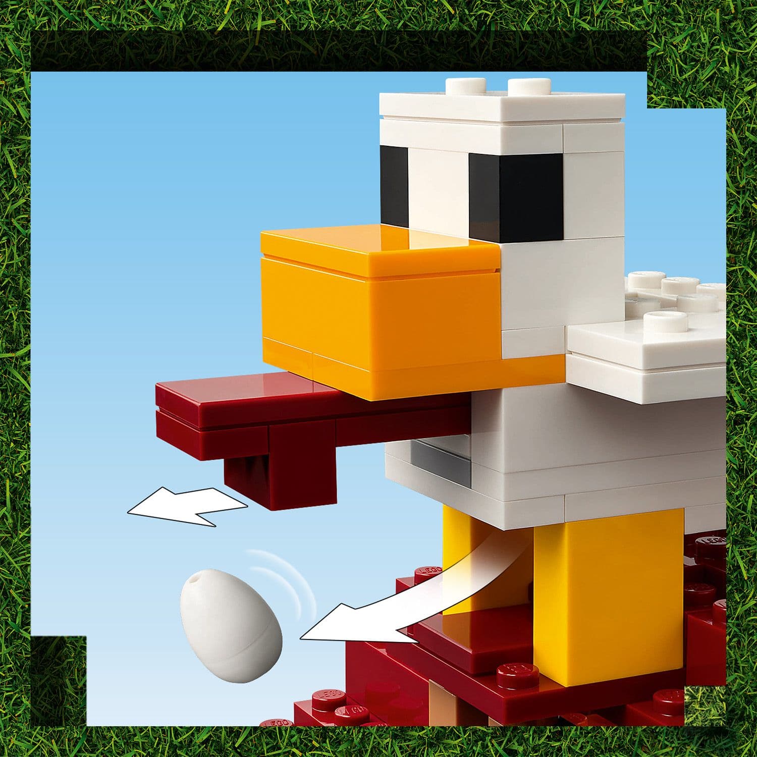 Curious Minds Toys & Games > Toys > Construction Toys > Interlocking Blocks > LEGO > LEGO Minecraft Lego Minecraft Movie 21273 The Ghast Balloon Village Attack Ages 10+