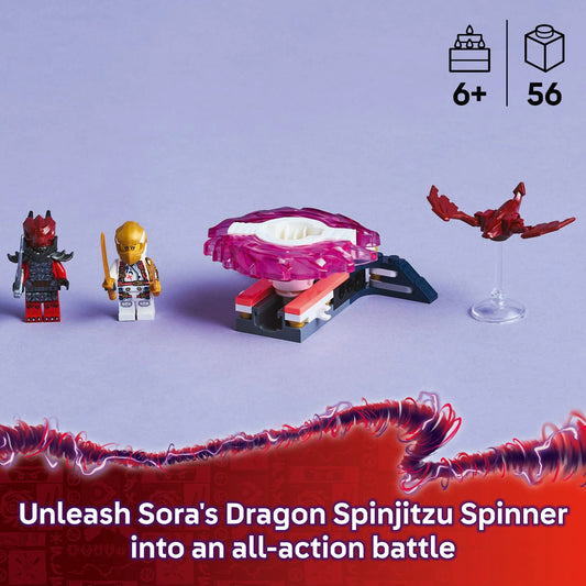 Curious Minds Toys & Games > Toys > Construction Toys > Interlocking Blocks > LEGO > LEGO Ninjago Lego Ninjago 71824 Sora's Dragon Spinjitzu Spinner Playset for Ages 6+