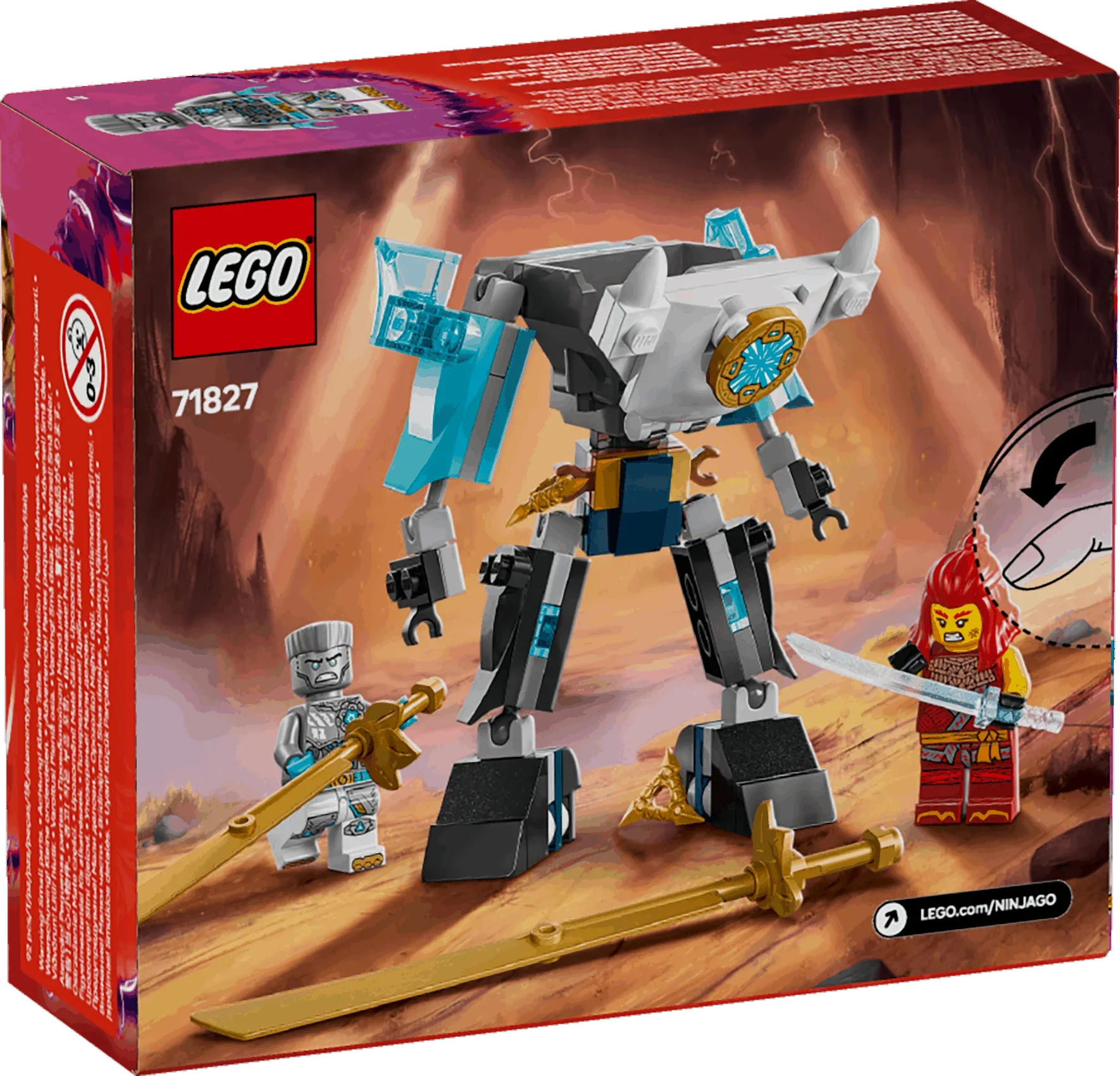 Curious Minds Toys & Games > Toys > Construction Toys > Interlocking Blocks > LEGO > LEGO Ninjago Lego Ninjago 71827 Zane's Battle Suit Mech Playset for Ages 6 and Up
