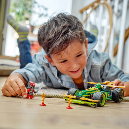 Curious Minds Toys & Games > Toys > Construction Toys > Interlocking Blocks > LEGO > LEGO Ninjago Lego Ninjago 71828 Lloyd's Pull-Back Race Car Playset for Ages 7 & Up