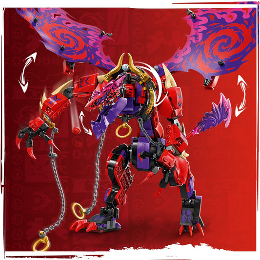 Curious Minds Toys & Games > Toys > Construction Toys > Interlocking Blocks > LEGO > LEGO Ninjago Lego Ninjago 71832 Thunderfang Dragon of Chaos Toy for Ages 8 and Up
