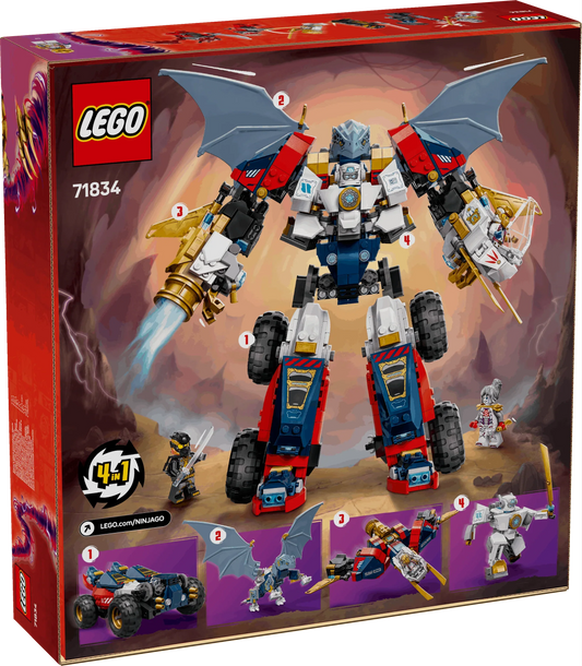 Curious Minds Toys & Games > Toys > Construction Toys > Interlocking Blocks > LEGO > LEGO Ninjago Lego Ninjago 71834 Zane's Ultra Combiner Mech Playset for Ages 9 & Up
