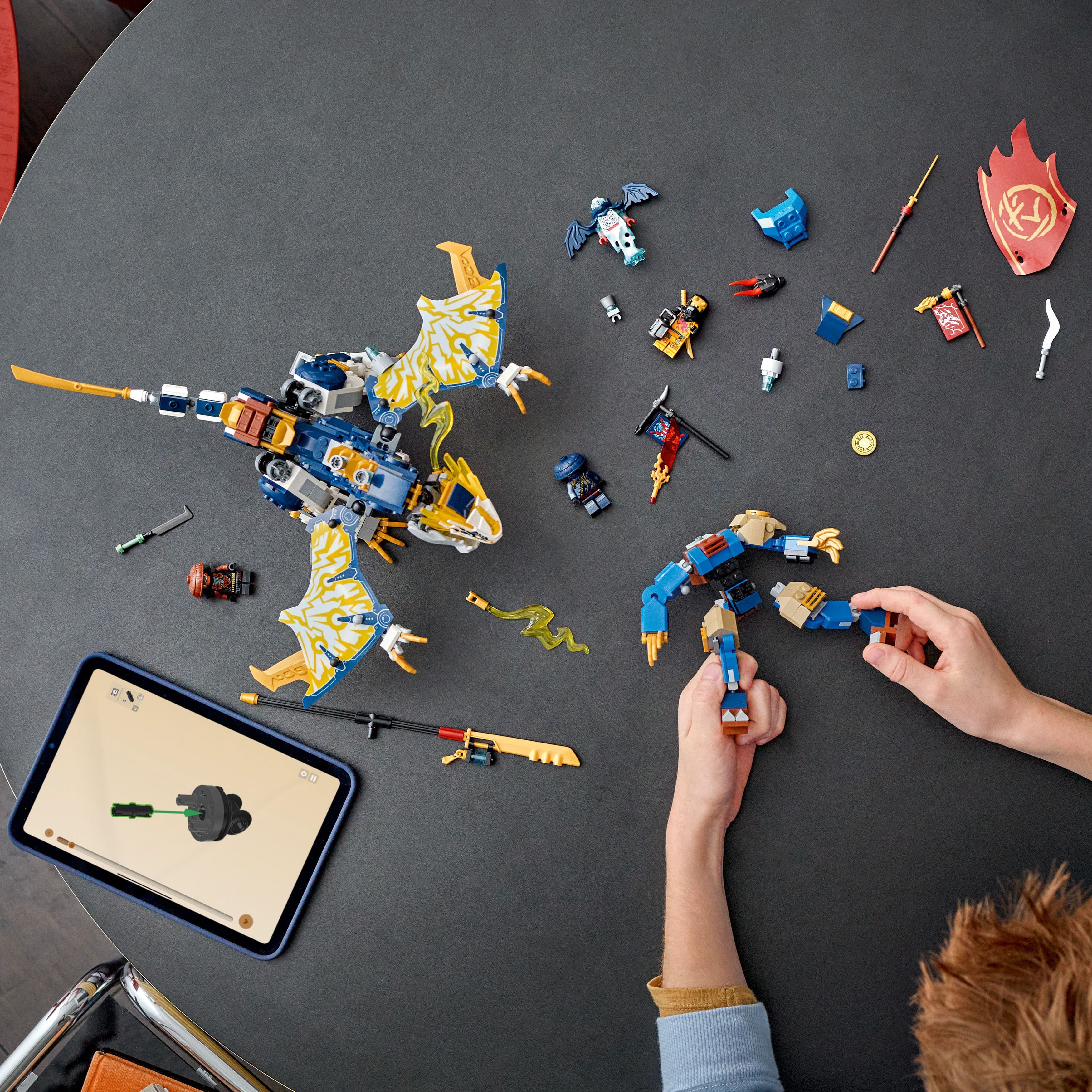 Curious Minds Toys & Games > Toys > Construction Toys > Interlocking Blocks > LEGO > LEGO Ninjago Lego Ninjago 71843 Rogue's Mech Dragon Rider Playset for Ages 8 and Up
