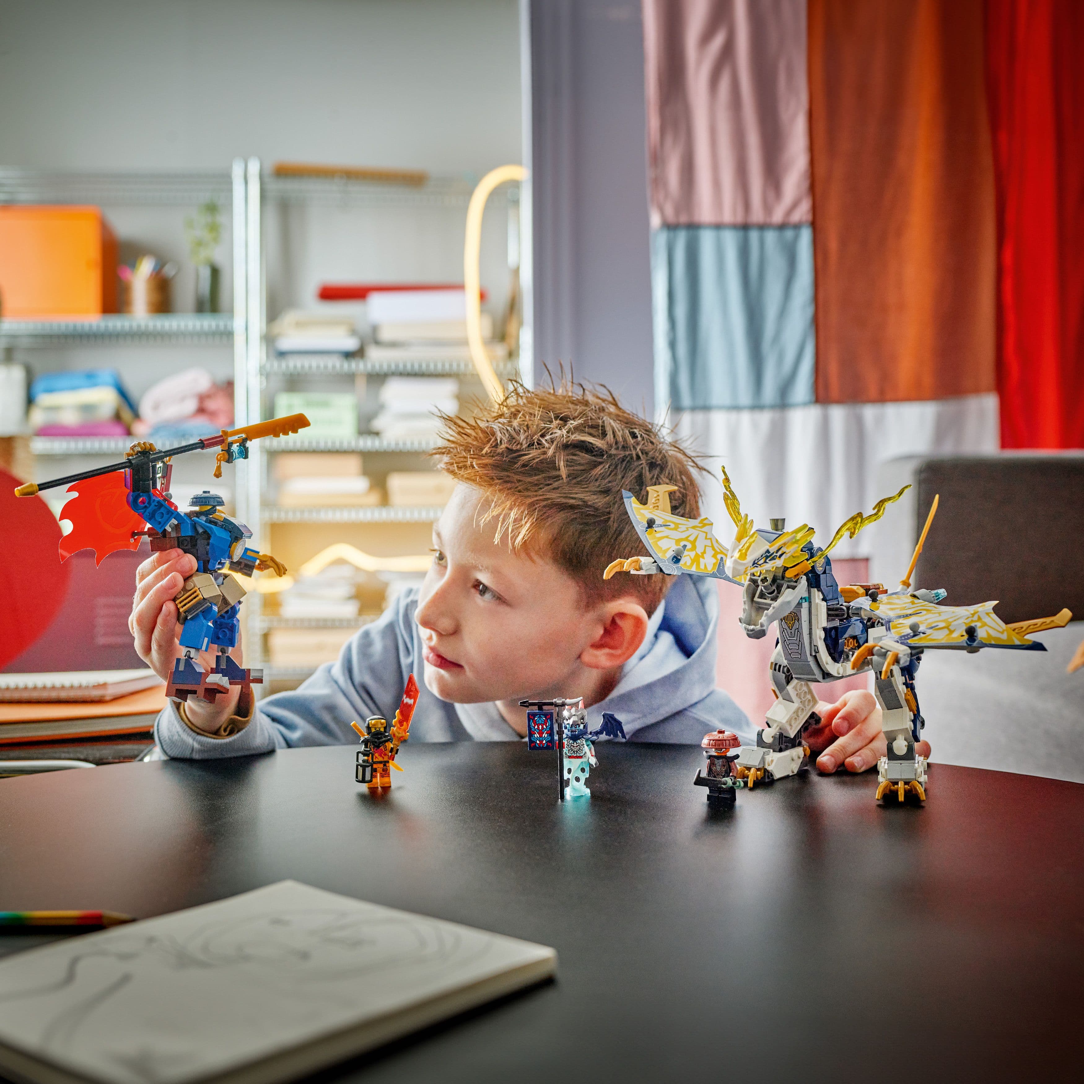 Curious Minds Toys & Games > Toys > Construction Toys > Interlocking Blocks > LEGO > LEGO Ninjago Lego Ninjago 71843 Rogue's Mech Dragon Rider Playset for Ages 8 and Up