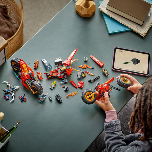 Curious Minds Toys & Games > Toys > Construction Toys > Interlocking Blocks > LEGO > LEGO Ninjago Lego Ninjago 71844 Ninja Combat Vehicle Toy Playset for Ages 8 and Up
