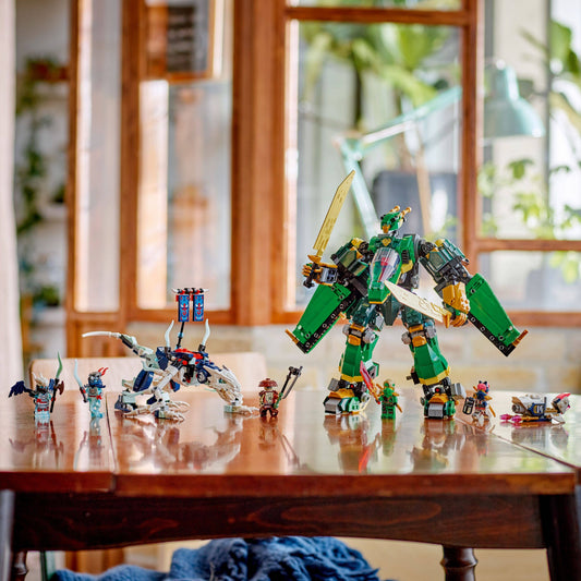 Curious Minds Toys & Games > Toys > Construction Toys > Interlocking Blocks > LEGO > LEGO Ninjago Lego Ninjago 71845 Lloyd’s Jet Mech Buildable Playset for Age 9 and Up