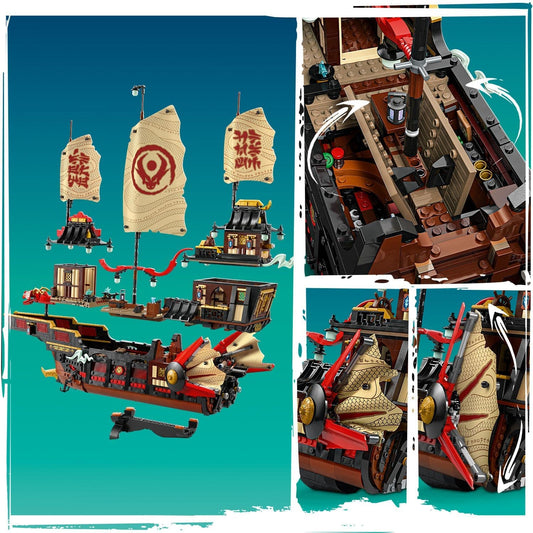 Curious Minds Toys & Games > Toys > Construction Toys > Interlocking Blocks > LEGO > LEGO Ninjago Lego Ninjago Dragons Rising 71848 The Temple Bounty for Ages 14 and Up