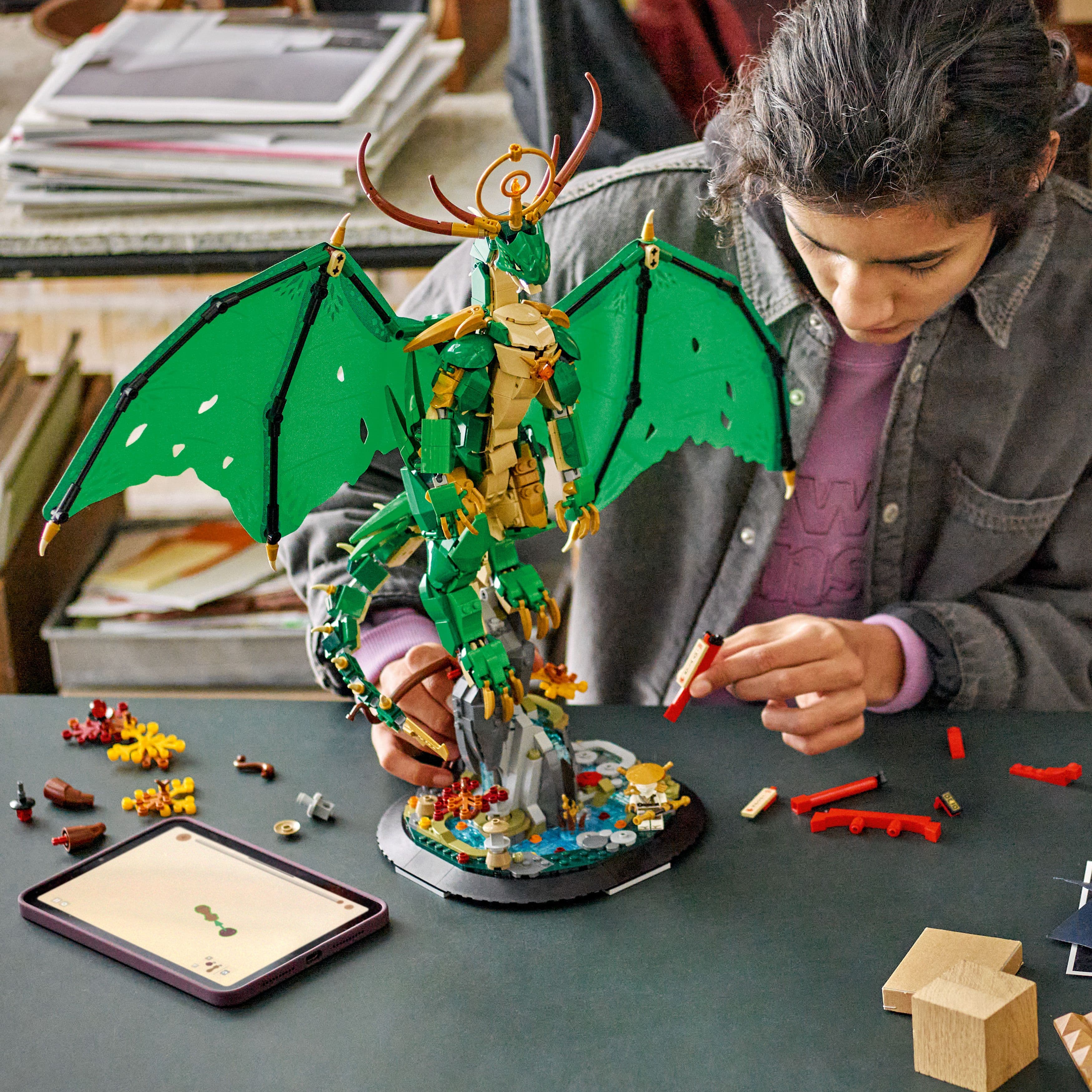 Curious Minds Toys & Games > Toys > Construction Toys > Interlocking Blocks > LEGO > LEGO Ninjago Lego Ninjago Legends 71847 The Guardian Dragon for Teens Ages 14 & Up
