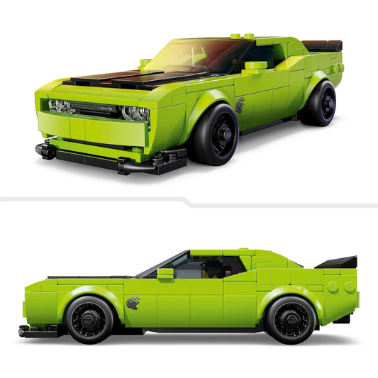 Curious Minds Toys & Games > Toys > Construction Toys > Interlocking Blocks > LEGO > LEGO Speed Champions Lego Speed Champions 77237 Dodge Challenger SRT Hellcat Car for Age 9+