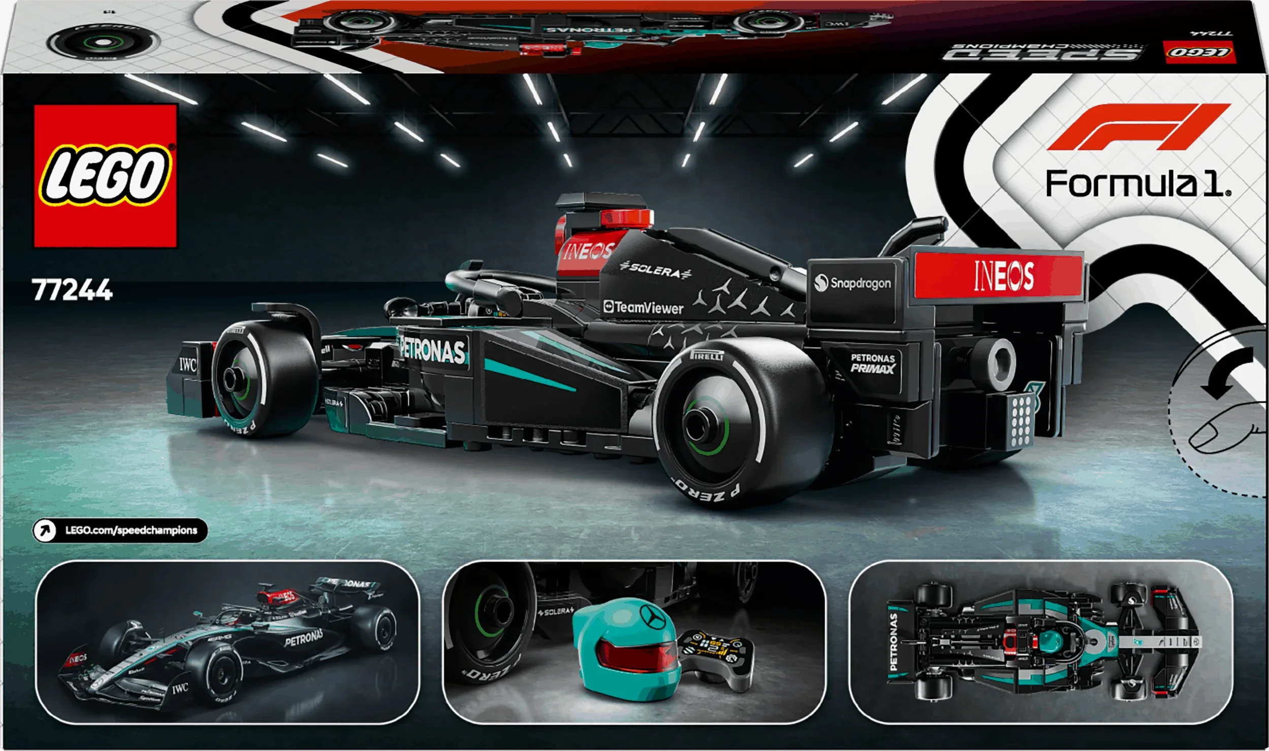 Curious Minds Toys & Games > Toys > Construction Toys > Interlocking Blocks > LEGO > LEGO Speed Champions Lego Speed Champions 77244 Mercedes-AMG F1® W15 Race Car for Ages 10+
