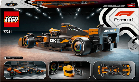 Curious Minds Toys & Games > Toys > Construction Toys > Interlocking Blocks > LEGO > LEGO Speed Champions Lego Speed Champions 77251 McLaren F1 Team MCL38 Race Car for Ages 10+