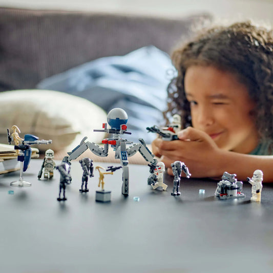 Curious Minds Toys & Games > Toys > Construction Toys > Interlocking Blocks > LEGO > LEGO Star Wars Lego Star Wars 75372 Clone Trooper & Battle Droid Battle Pack Ages 7+