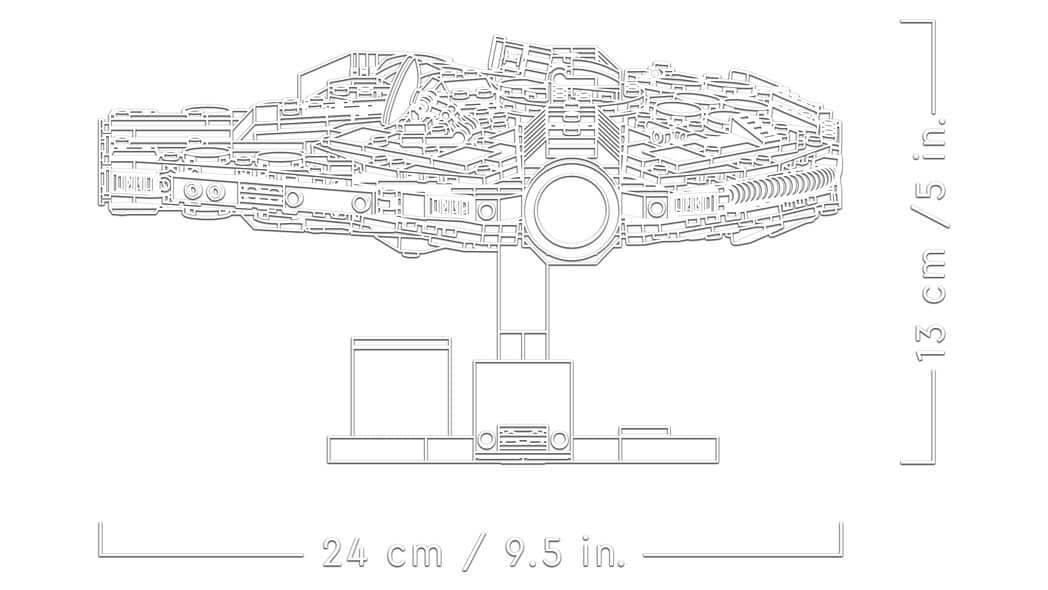 Curious Minds Toys & Games > Toys > Construction Toys > Interlocking Blocks > LEGO > LEGO Star Wars Lego Star Wars 75375 Millennium Falcon 25th Anniversary Set Ages 18+