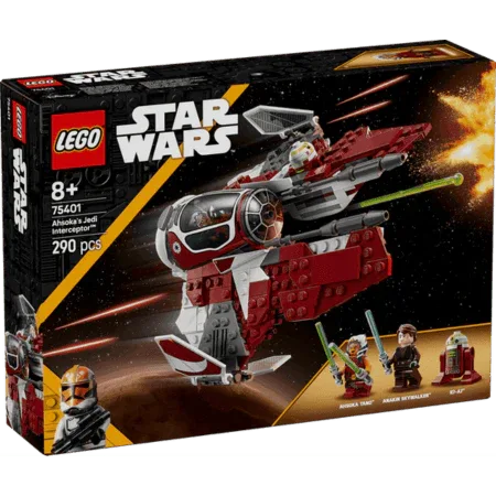 Curious Minds Toys & Games > Toys > Construction Toys > Interlocking Blocks > LEGO > LEGO Star Wars Lego Star Wars 75401 Ahsoka's Jedi Interceptor Playset for Ages 8 & Up