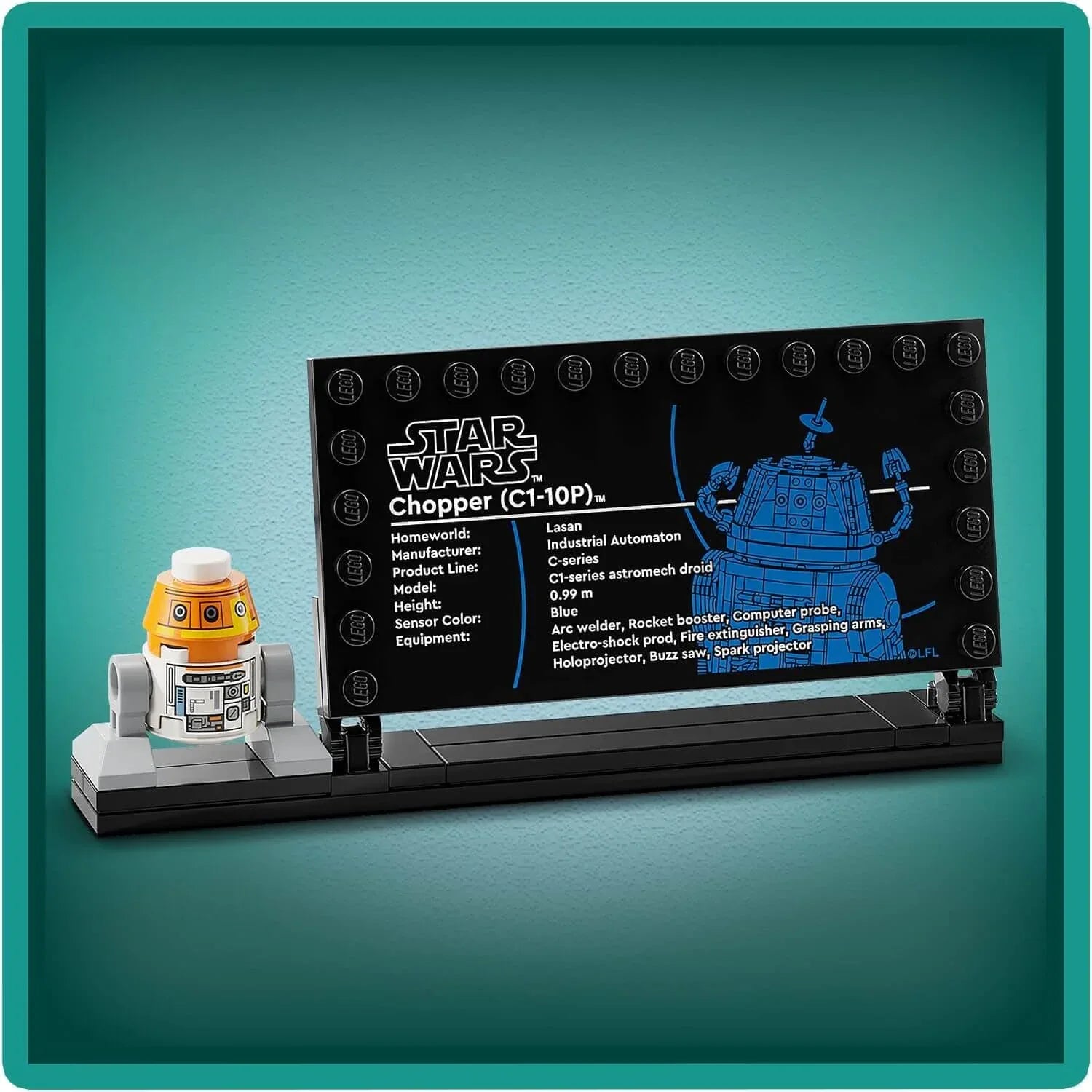 Curious Minds Toys & Games > Toys > Construction Toys > Interlocking Blocks > LEGO > LEGO Star Wars Lego Star Wars 75416 Chopper (C1-10P) Astromech Droid for Ages 10 & Up