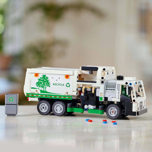 Curious Minds Toys & Games > Toys > Construction Toys > Interlocking Blocks > LEGO > LEGO Technic Lego Technic 42167 Mack Electric Garbage Truck Model for Ages 8 and Up