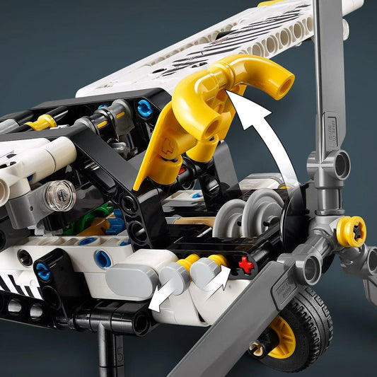 Curious Minds Toys & Games > Toys > Construction Toys > Interlocking Blocks > LEGO > LEGO Technic Lego Technic 42198 Bush Plane Buildable Toy Playset for Ages 8 and Up