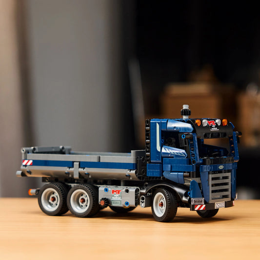 Curious Minds Toys & Games > Toys > Construction Toys > Interlocking Blocks > LEGO > LEGO Technic Lego Technic 42203 Tipping Dump Truck Toy Model Set for Ages 9 and Up