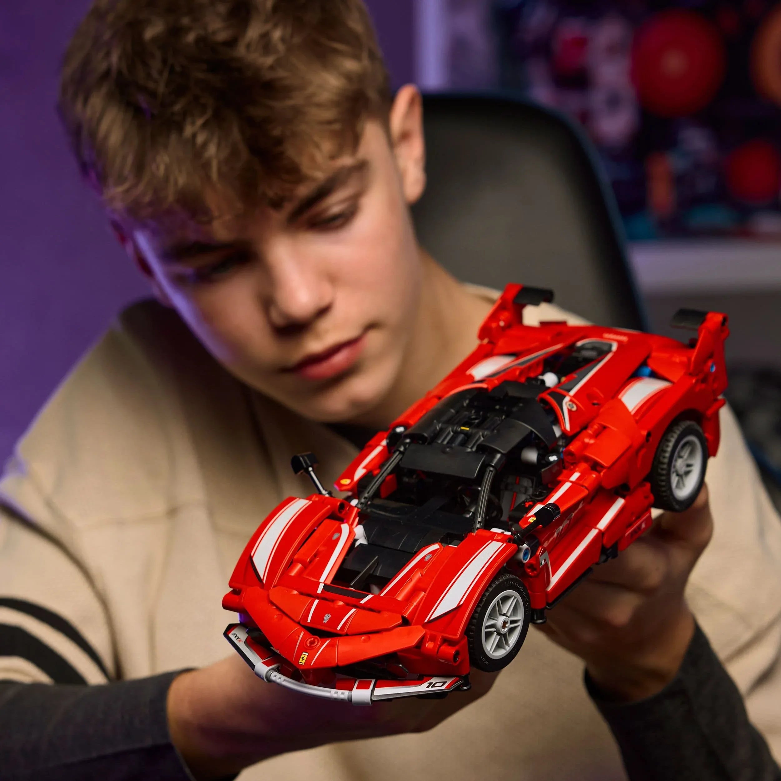 Curious Minds Toys & Games > Toys > Construction Toys > Interlocking Blocks > LEGO > LEGO Technic Lego Technic 42212 Ferrari FXX K Buildable Car Playset for Age 10 & Up
