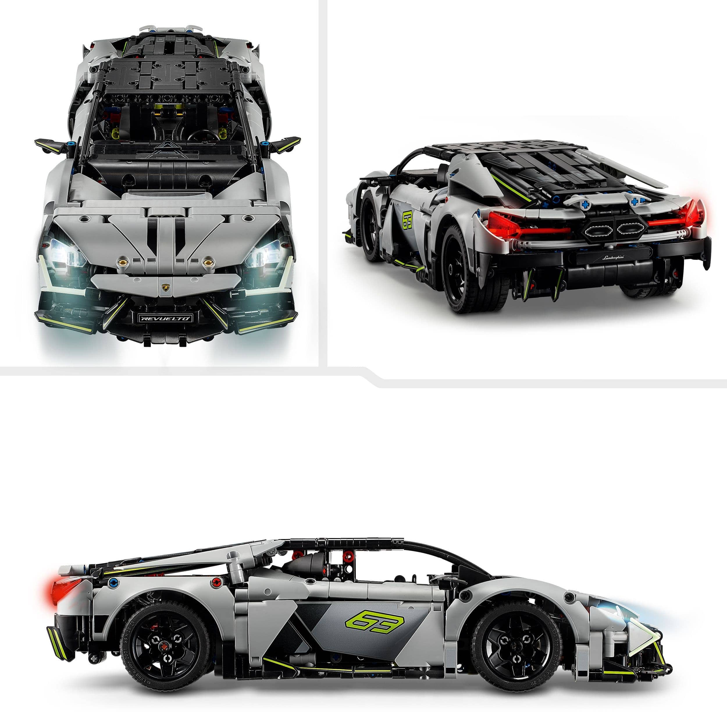 Curious Minds Toys & Games > Toys > Construction Toys > Interlocking Blocks > LEGO > LEGO Technic Lego Technic 42214 Lamborghini Revuelto Super Sports Car for Ages 10+