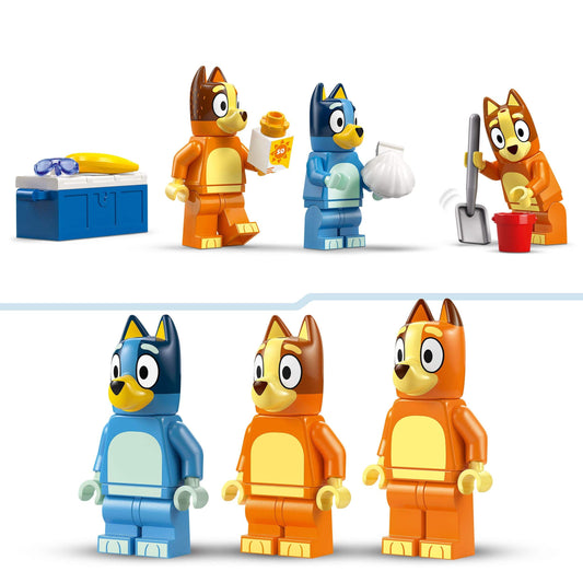 Curious Minds Toys & Games > Toys > Construction Toys > Interlocking Blocks > LEGO > Other LEGO Sets Lego Bluey 11202 Bluey's Beach & Family Car Trip for Children Ages 4+