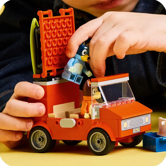 Curious Minds Toys & Games > Toys > Construction Toys > Interlocking Blocks > LEGO > Other LEGO Sets Lego Bluey 11202 Bluey's Beach & Family Car Trip for Children Ages 4+