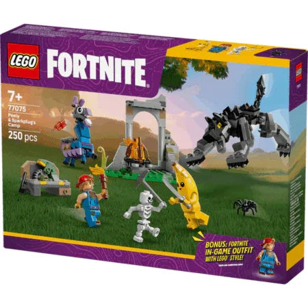 Curious Minds Toys & Games > Toys > Construction Toys > Interlocking Blocks > LEGO > Other LEGO Sets Lego Fortnite 77075 Peely & Sparkplug's Camp Playset for Ages 7 and Up