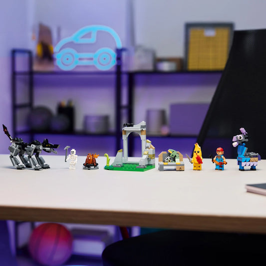 Curious Minds Toys & Games > Toys > Construction Toys > Interlocking Blocks > LEGO > Other LEGO Sets Lego Fortnite 77075 Peely & Sparkplug's Camp Playset for Ages 7 and Up