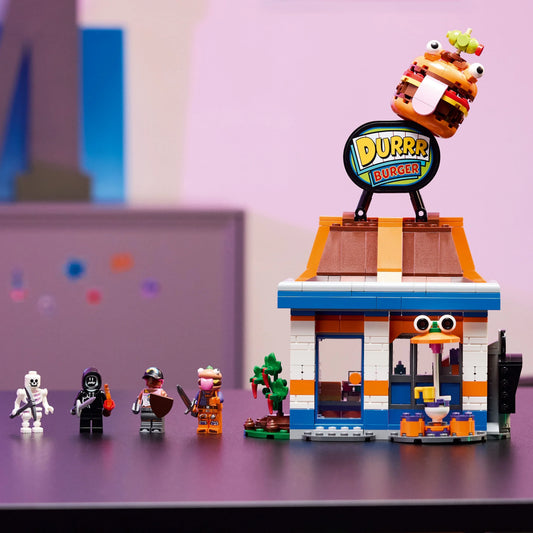 Curious Minds Toys & Games > Toys > Construction Toys > Interlocking Blocks > LEGO > Other LEGO Sets Lego Fortnite 77076 Durrr Burger Restaurant Playset for Ages 10 and Up