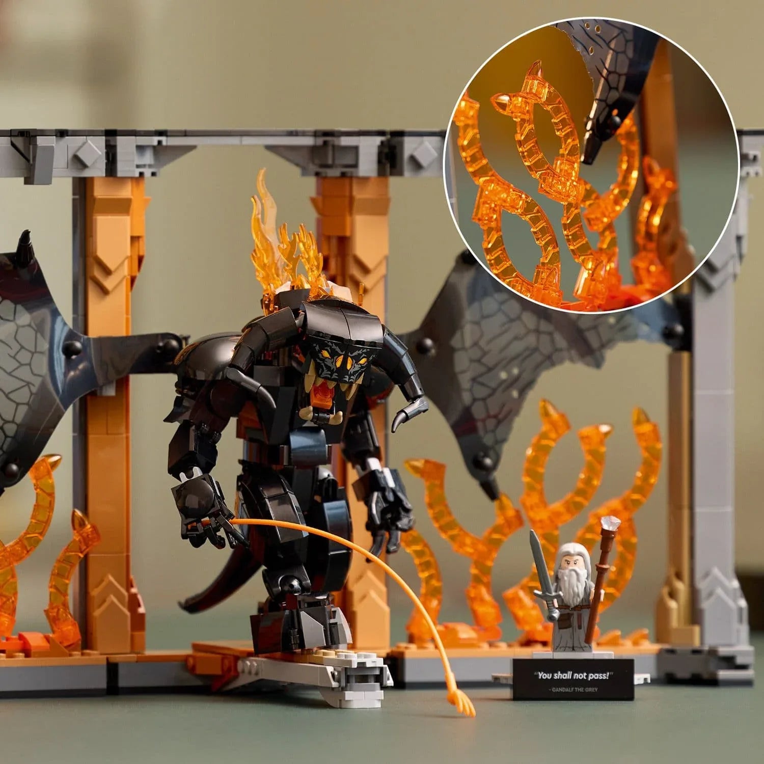 Curious Minds Toys & Games > Toys > Construction Toys > Interlocking Blocks > LEGO > Other LEGO Sets Lego Icons 10367 The Lord of the Rings: Balrog Book Nook for Ages 18+