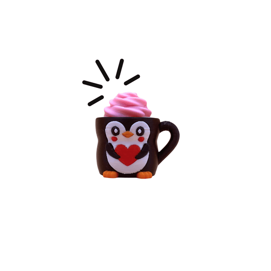 Dans Fidget Foundry Fidget Toy Loud Click / Pink Penguin Mug Clicker