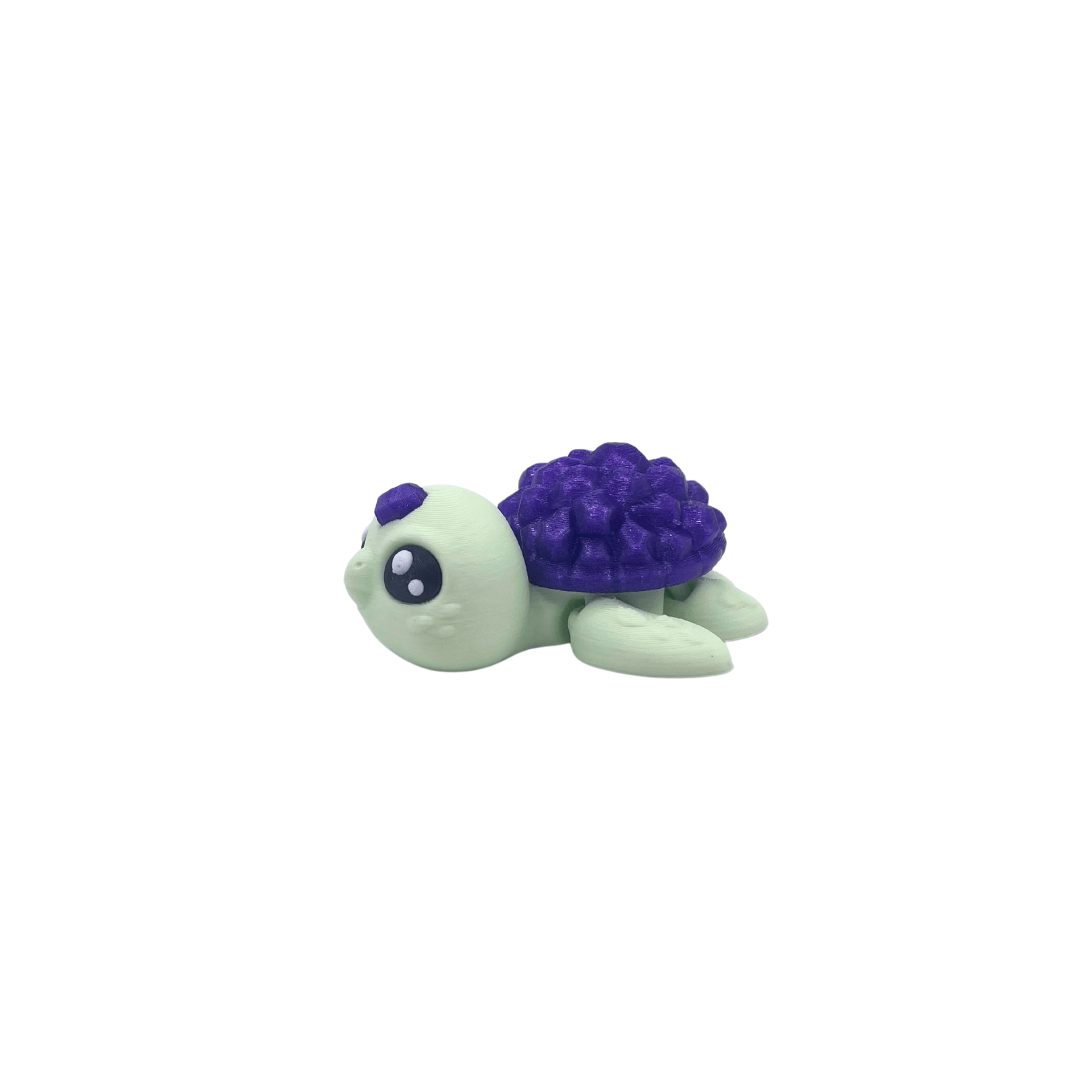 Dans Fidget Foundry Figurine Amethyst Purple Crystal Turtle