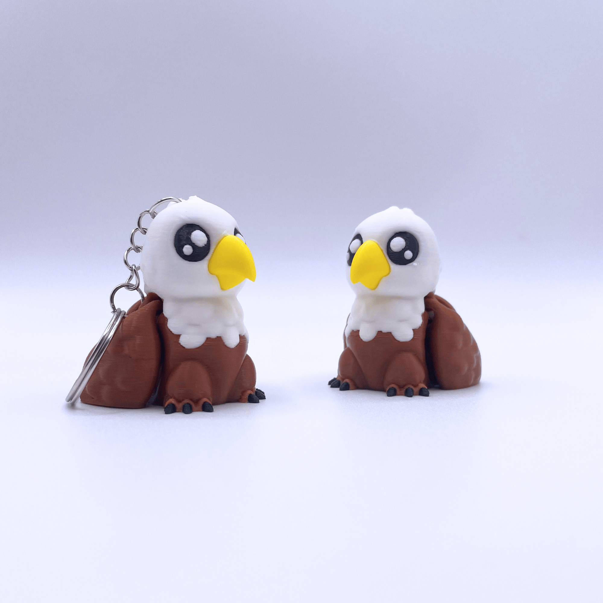 Dans Fidget Foundry Keyring Bald Eagle Key Charm