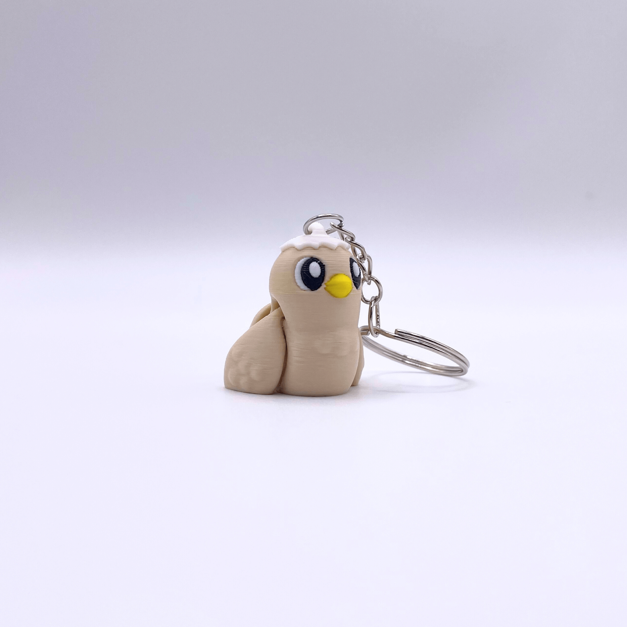 Dans Fidget Foundry Keyring Chick Key Charm