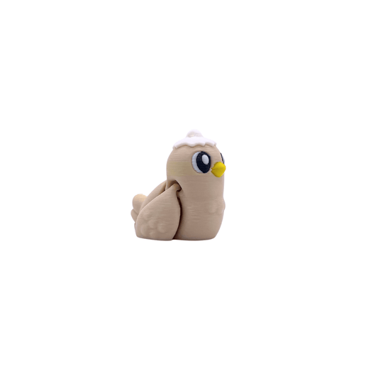 Dans Fidget Foundry Keyring Chick Key Charm