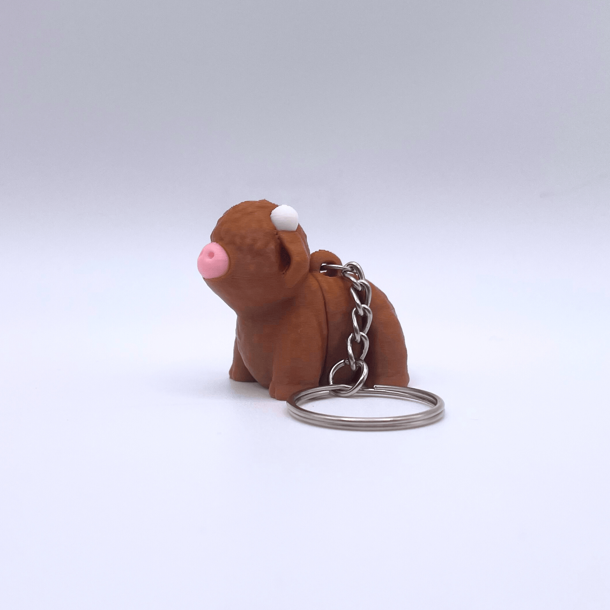 Dans Fidget Foundry Keyring Highland Cow Key Chain