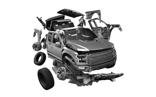Empire Warehouse Model cars Airfix J6053 Quickbuild Ford F-150 Raptor Grey Model Car Kit