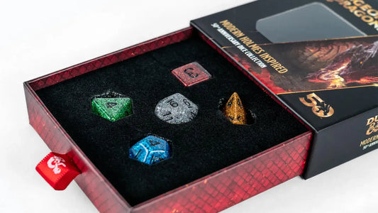 FanRoll by Metallic Dice Games D&D 50th Anniversary Modern Holmes Inspired Set