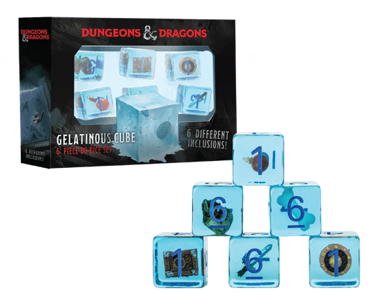 FanRoll by Metallic Dice Games Dice D&D Gelatinous Cube 6-Pack