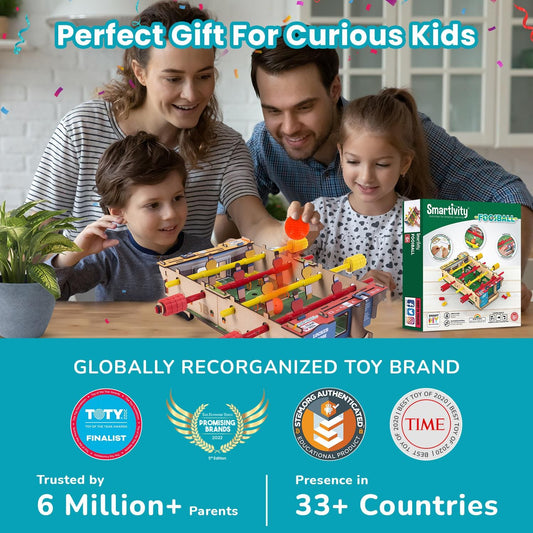 Science & Nature Toys > Science Kits > Home Science Experiments > Smartivity Smartivity Foosball | Build-It-Yourself Multiplayer STEAM Board Game 8908011797297
