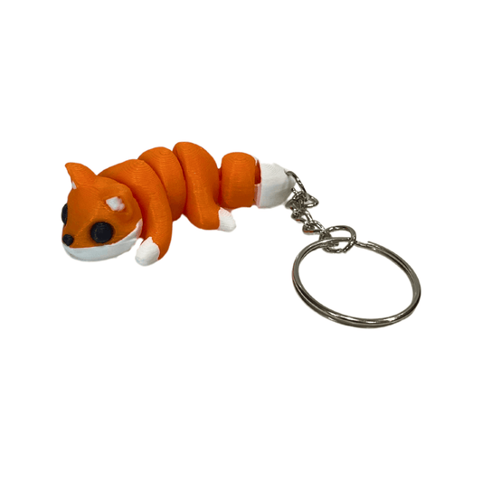 Dans Fidget Foundry Keyring Fox Key Charm