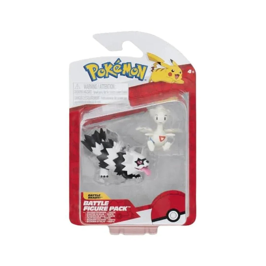 GameOn.games Action & Toy Figures Pokémon 2-3" Battle Figure Pack - Galarian Zigzagoon & Togetic