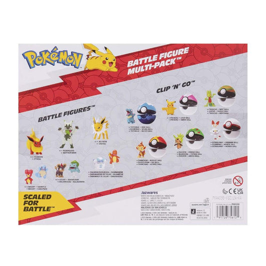 GameOn.games Action & Toy Figures Pokémon Battle Figure 6 Pack